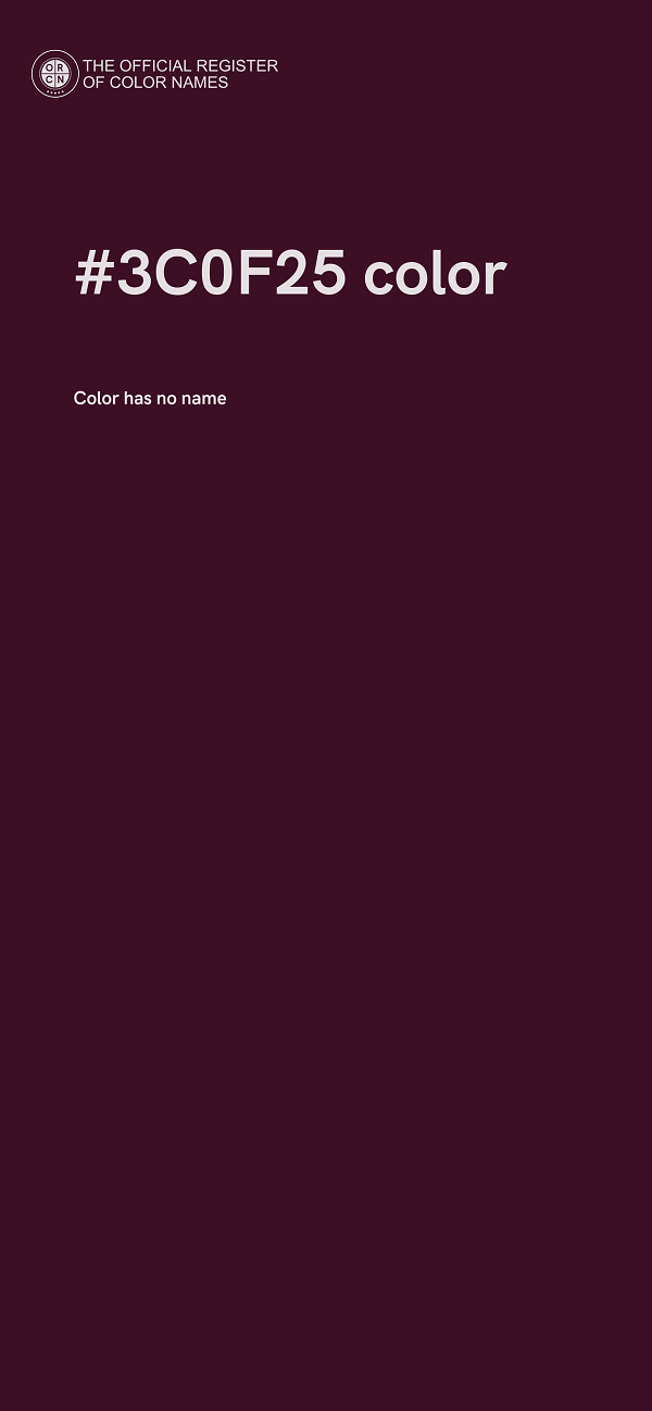#3C0F25 color image