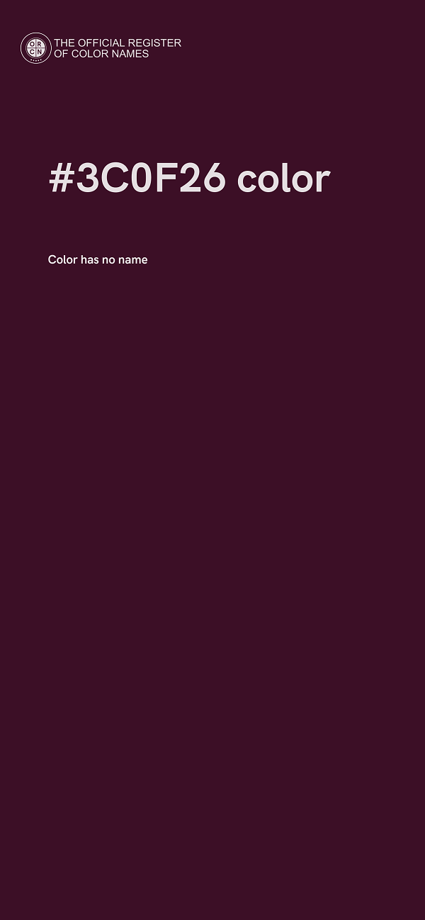 #3C0F26 color image