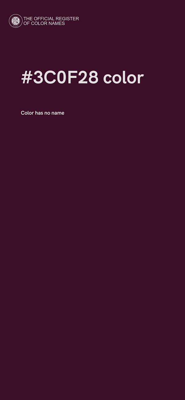 #3C0F28 color image