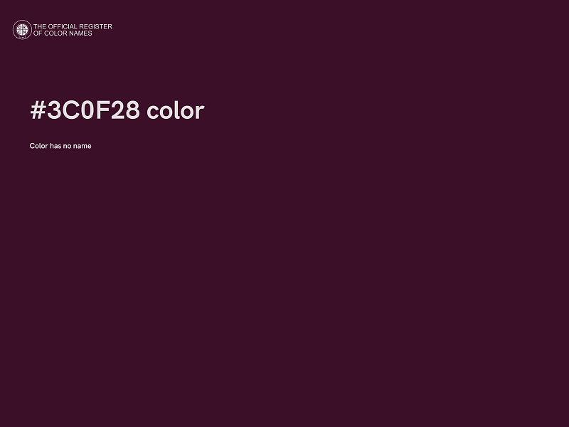 #3C0F28 color image