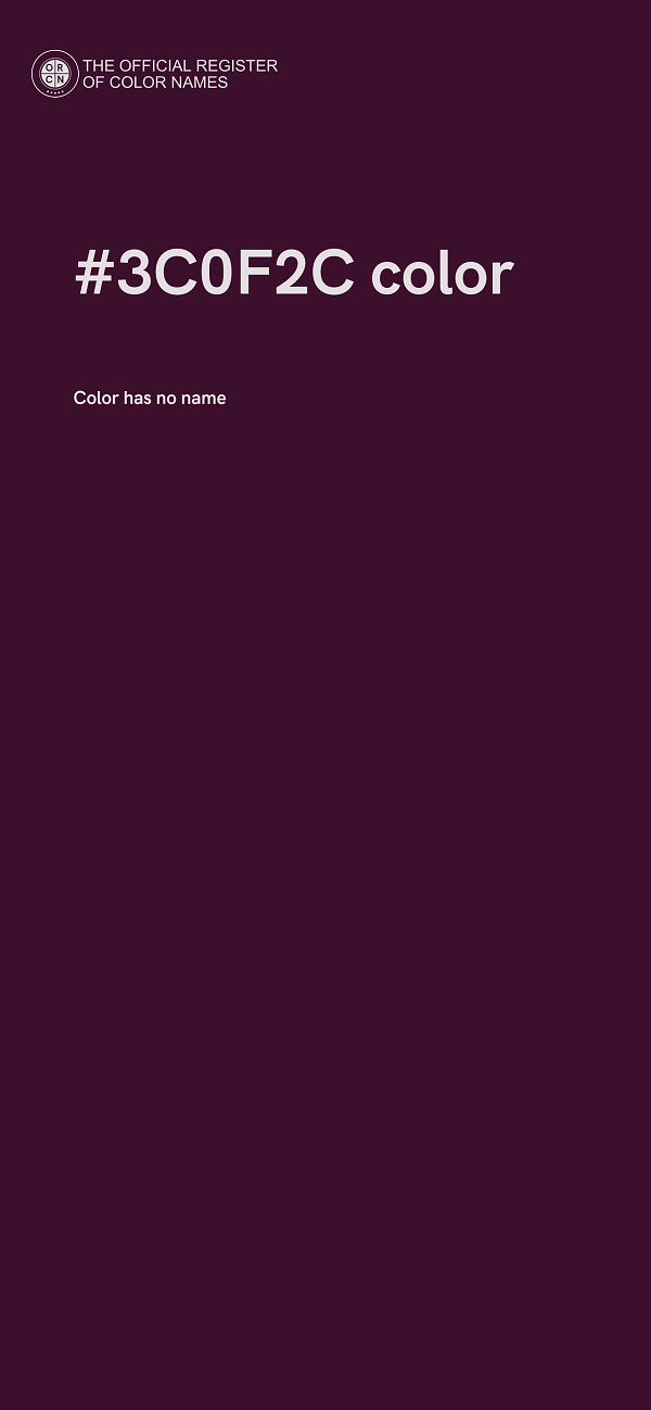 #3C0F2C color image