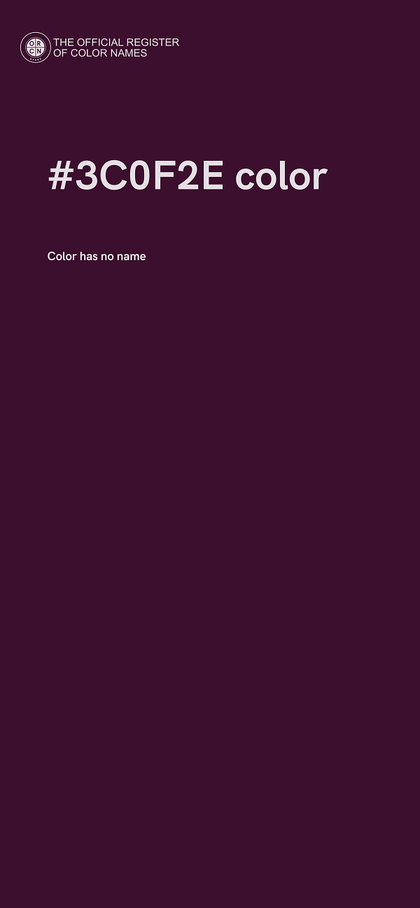 #3C0F2E color image