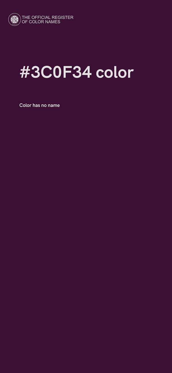 #3C0F34 color image
