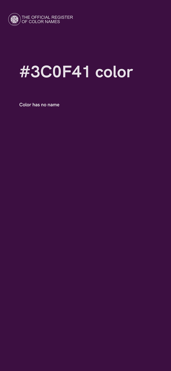 #3C0F41 color image