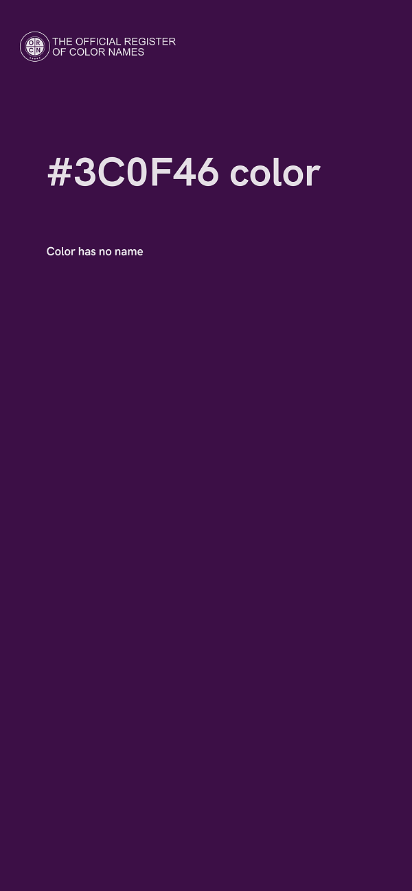 #3C0F46 color image