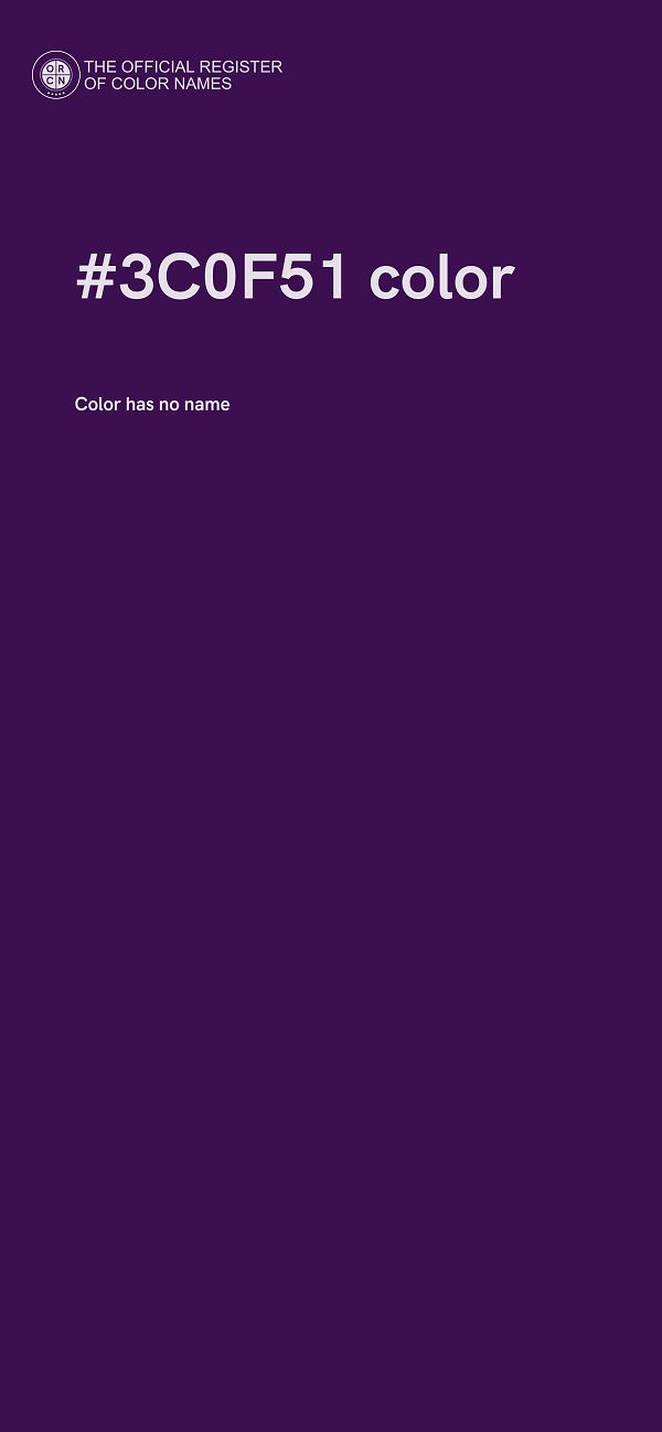 #3C0F51 color image