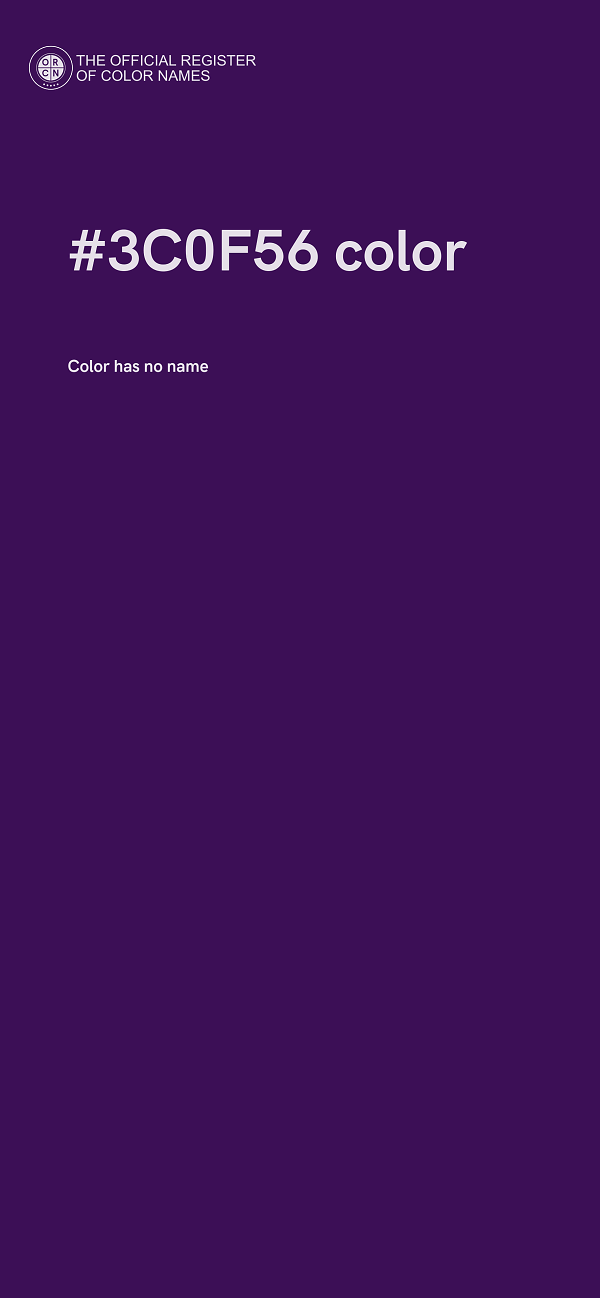 #3C0F56 color image