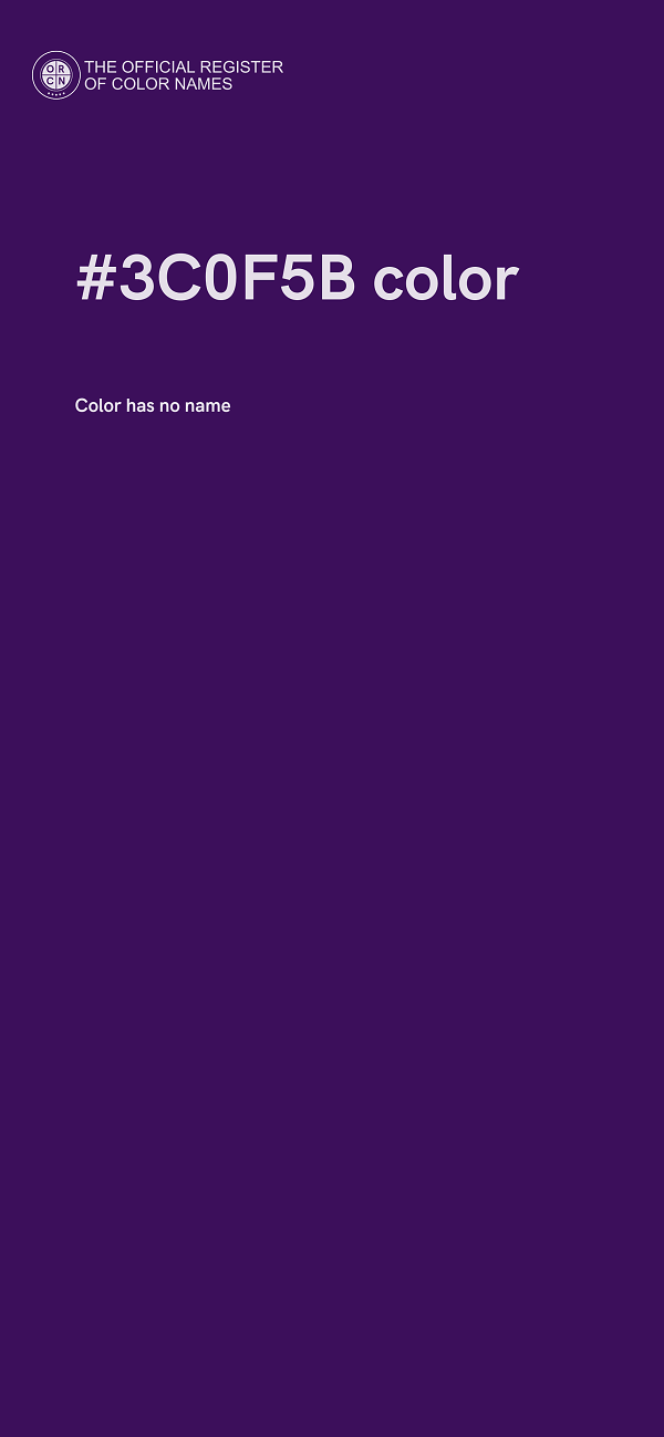 #3C0F5B color image