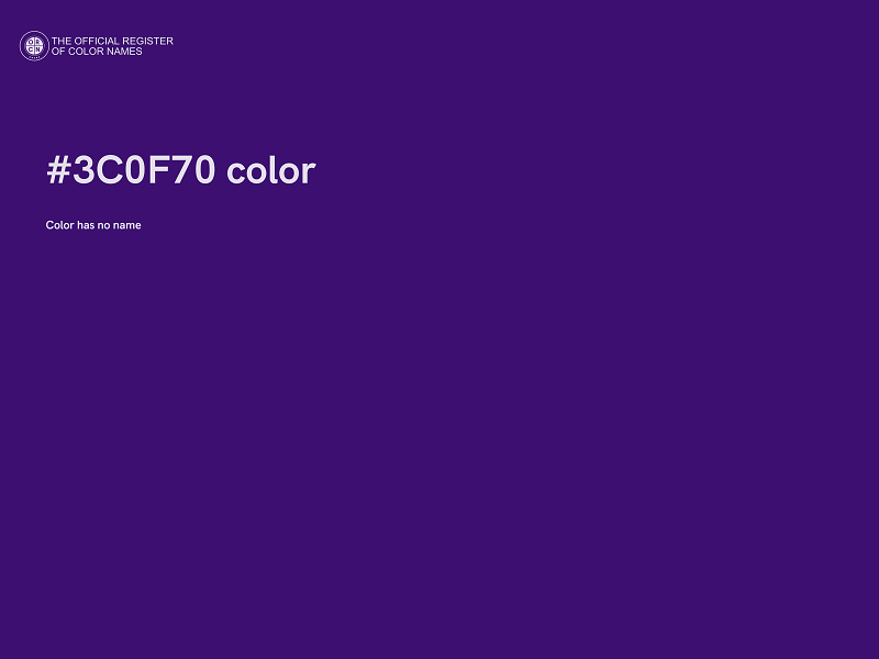 #3C0F70 color image