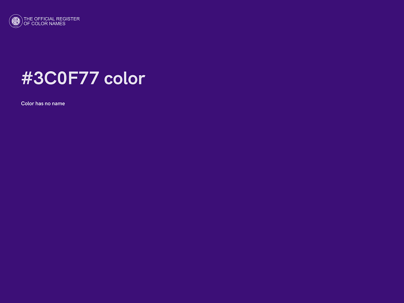 #3C0F77 color image