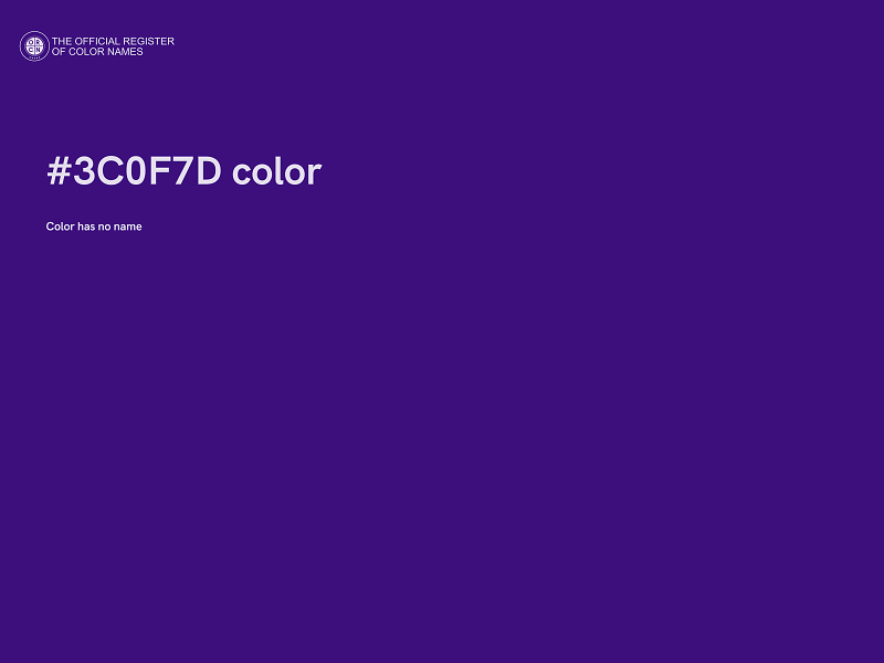 #3C0F7D color image