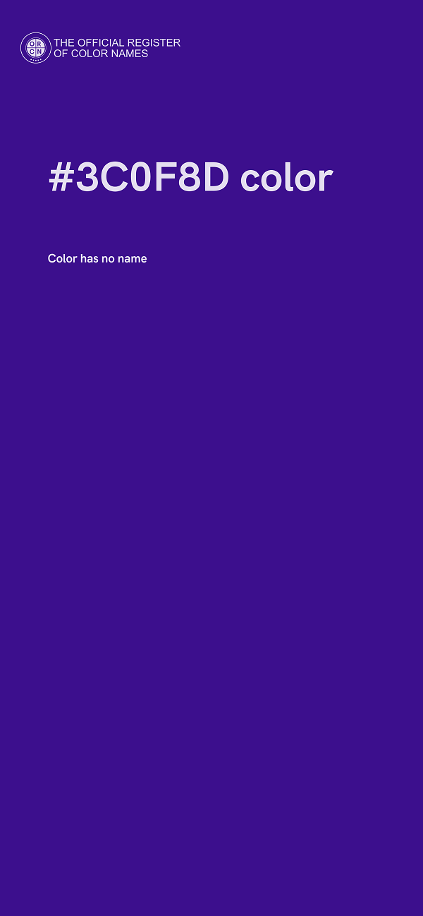 #3C0F8D color image