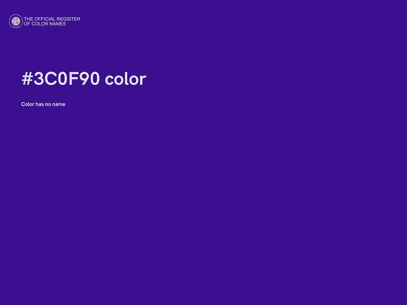 #3C0F90 color image