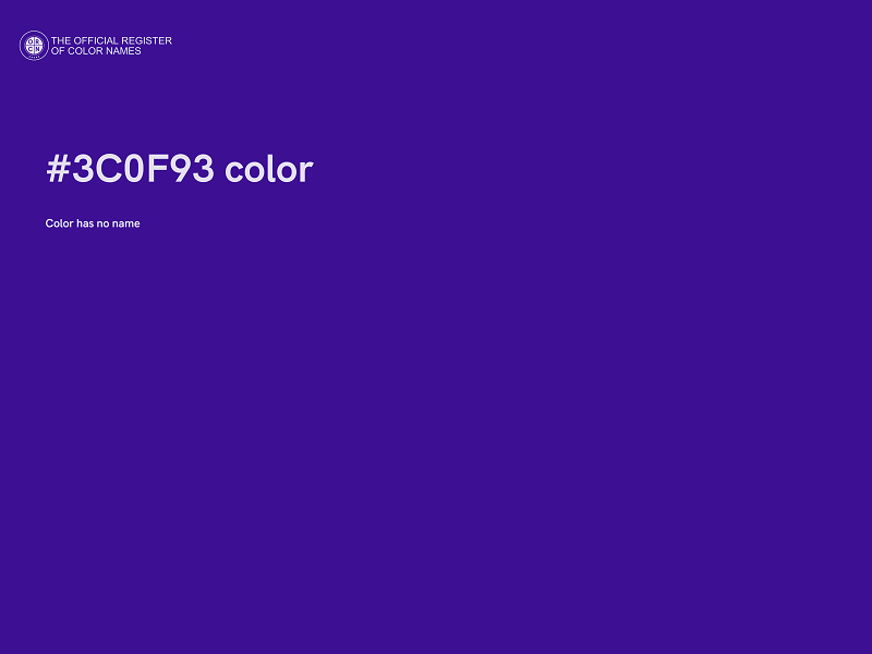 #3C0F93 color image