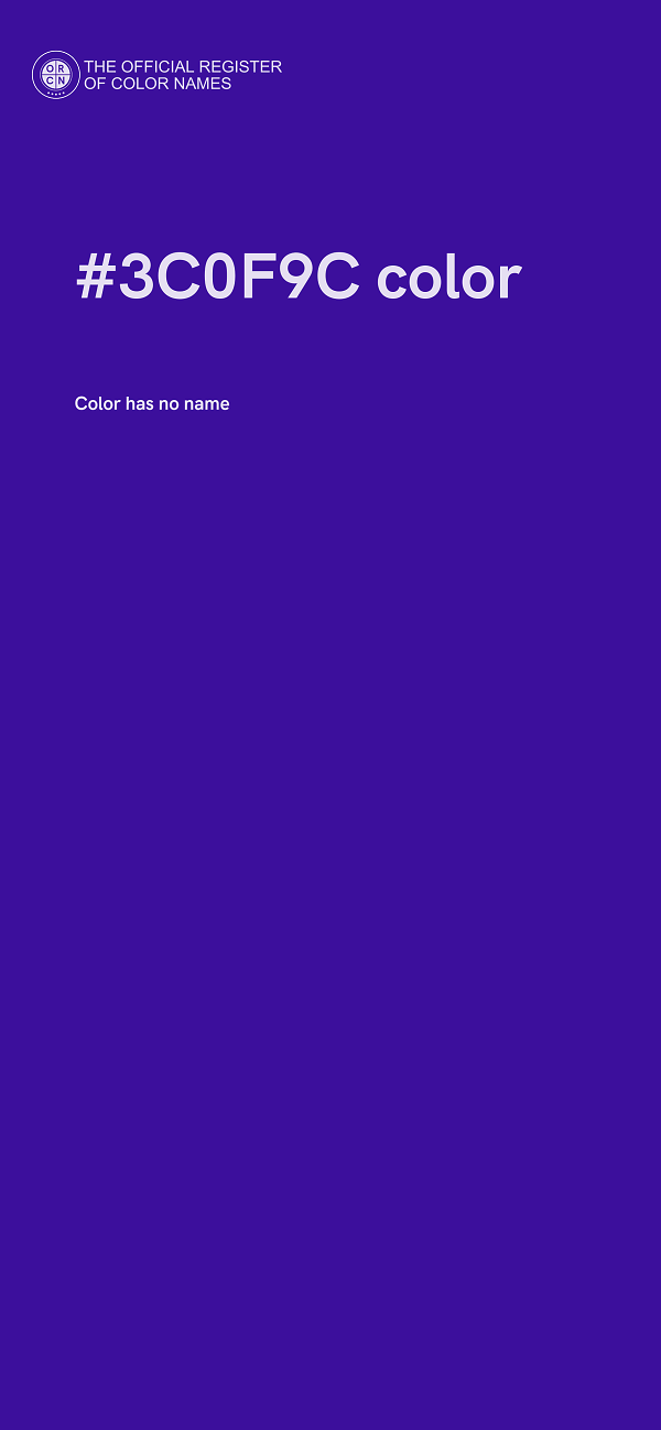 #3C0F9C color image