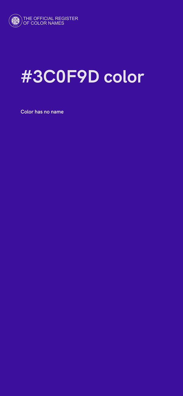 #3C0F9D color image