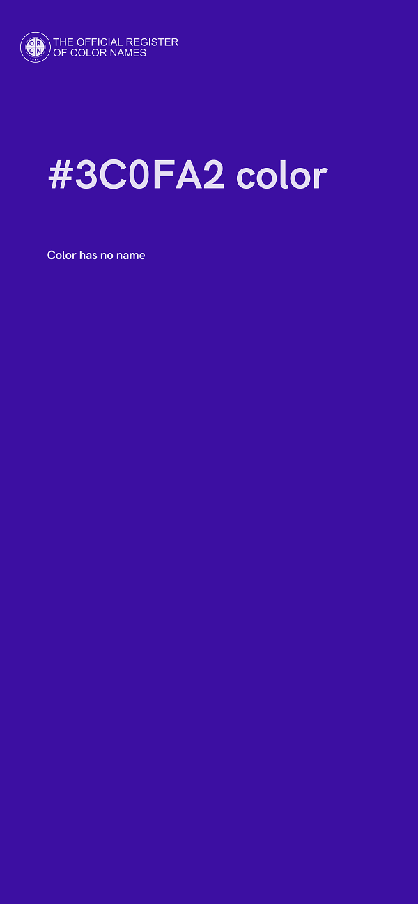 #3C0FA2 color image
