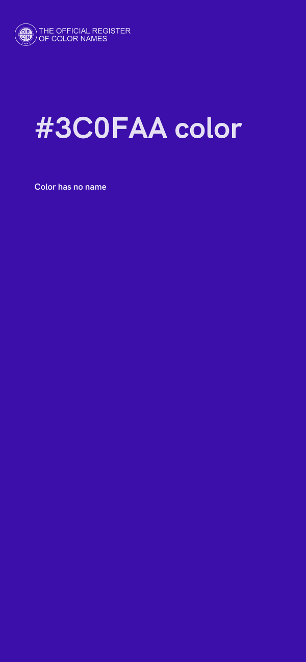 #3C0FAA color image