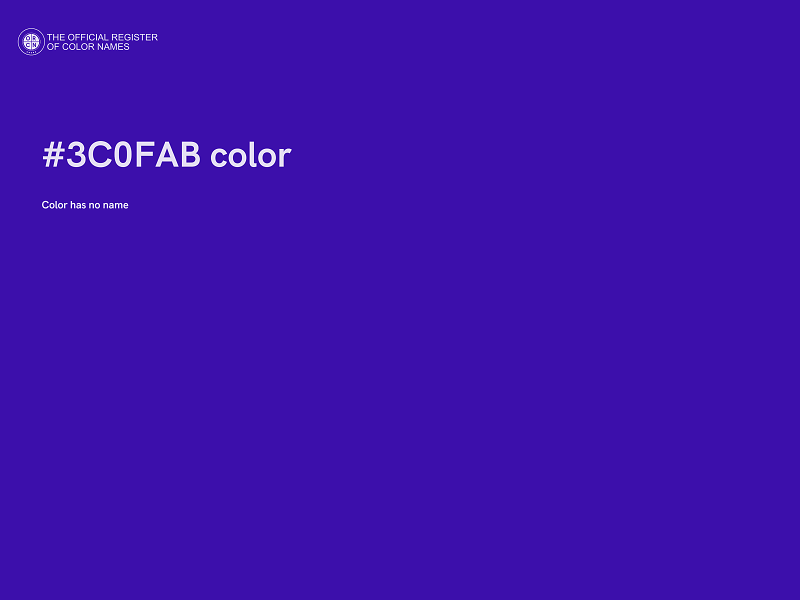 #3C0FAB color image