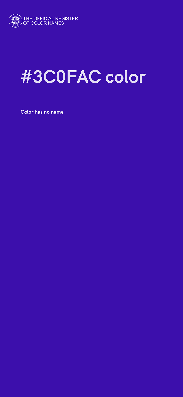 #3C0FAC color image