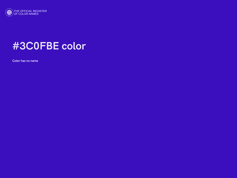 #3C0FBE color image