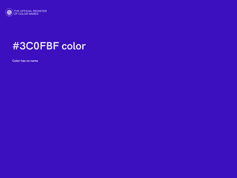 #3C0FBF color image