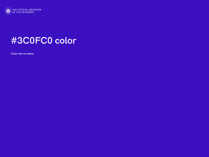 #3C0FC0 color image