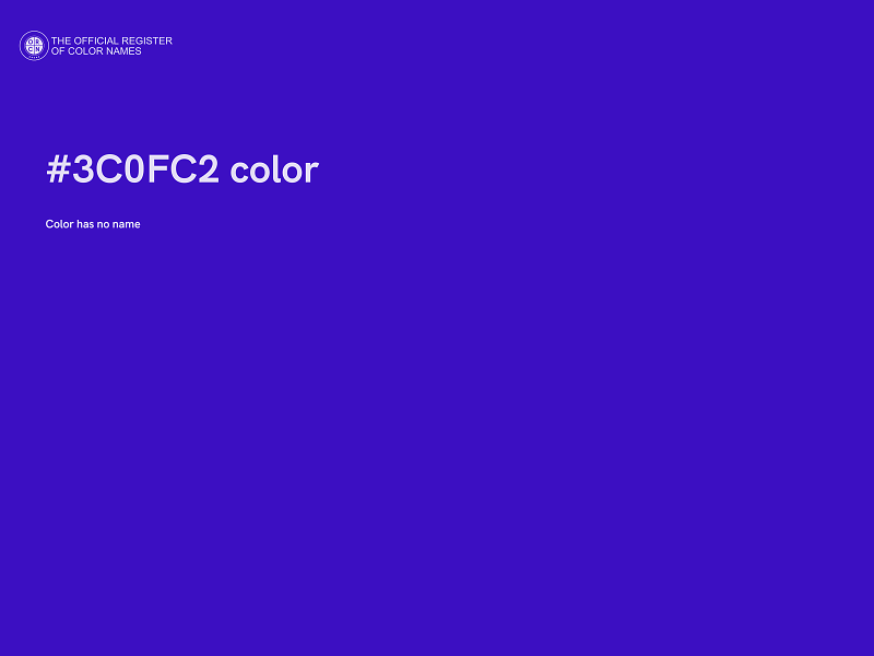 #3C0FC2 color image