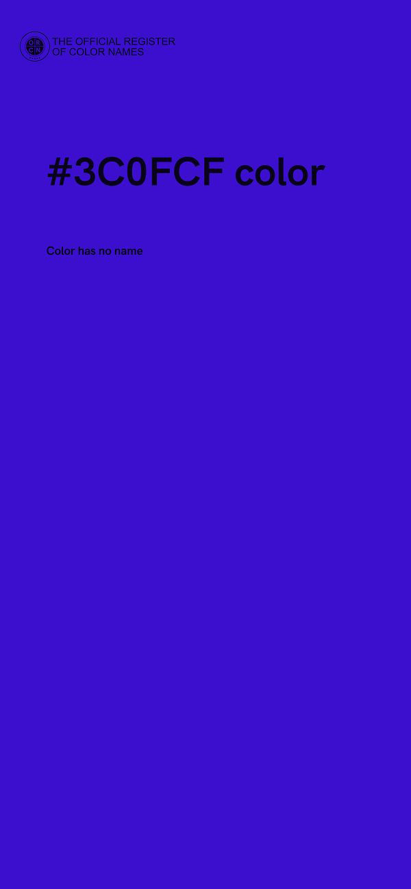 #3C0FCF color image