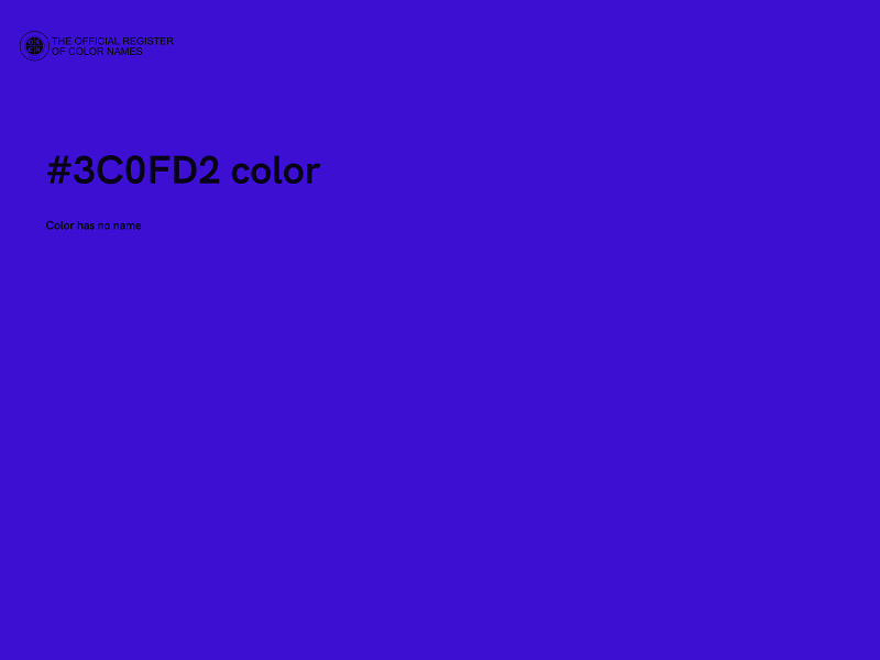 #3C0FD2 color image