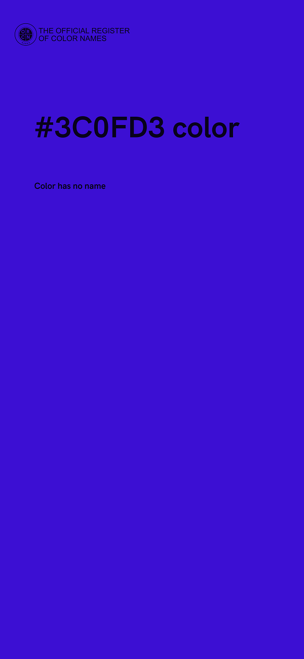 #3C0FD3 color image