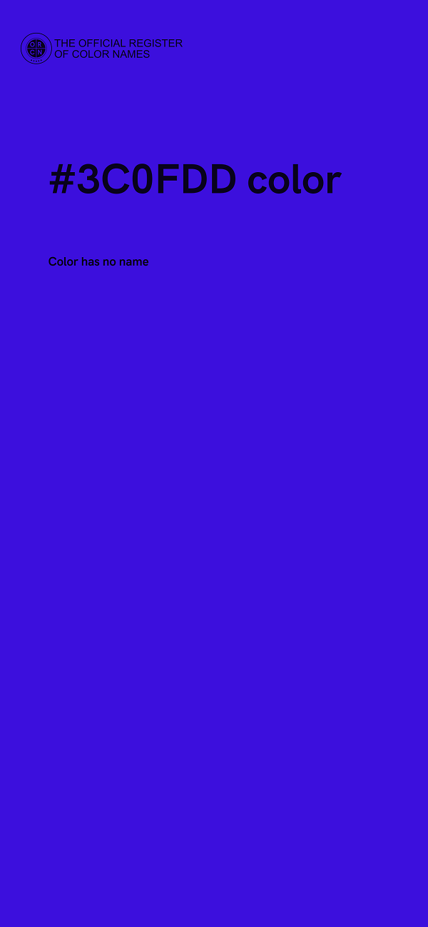 #3C0FDD color image