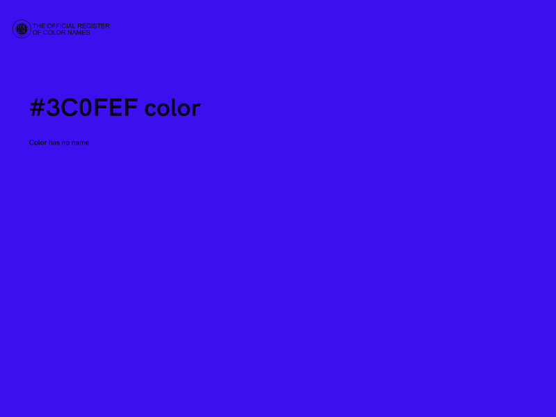 #3C0FEF color image