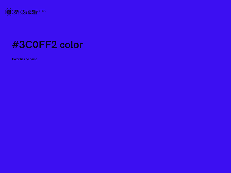 #3C0FF2 color image