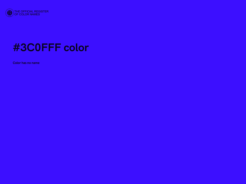 #3C0FFF color image