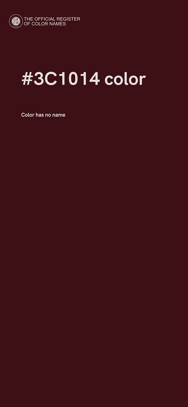 #3C1014 color image