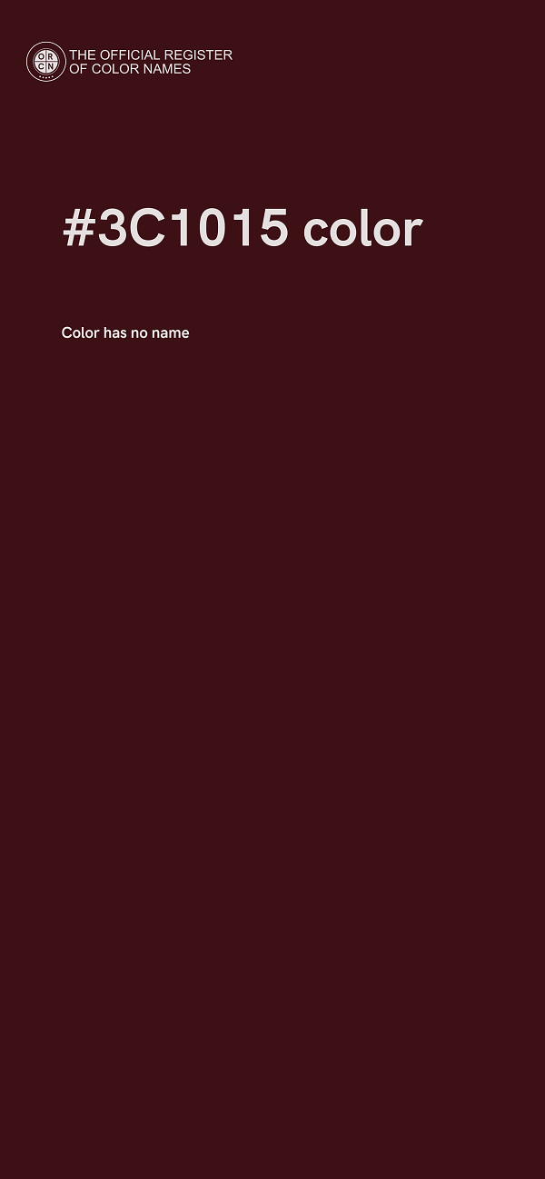 #3C1015 color image