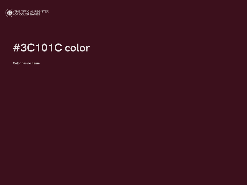 #3C101C color image