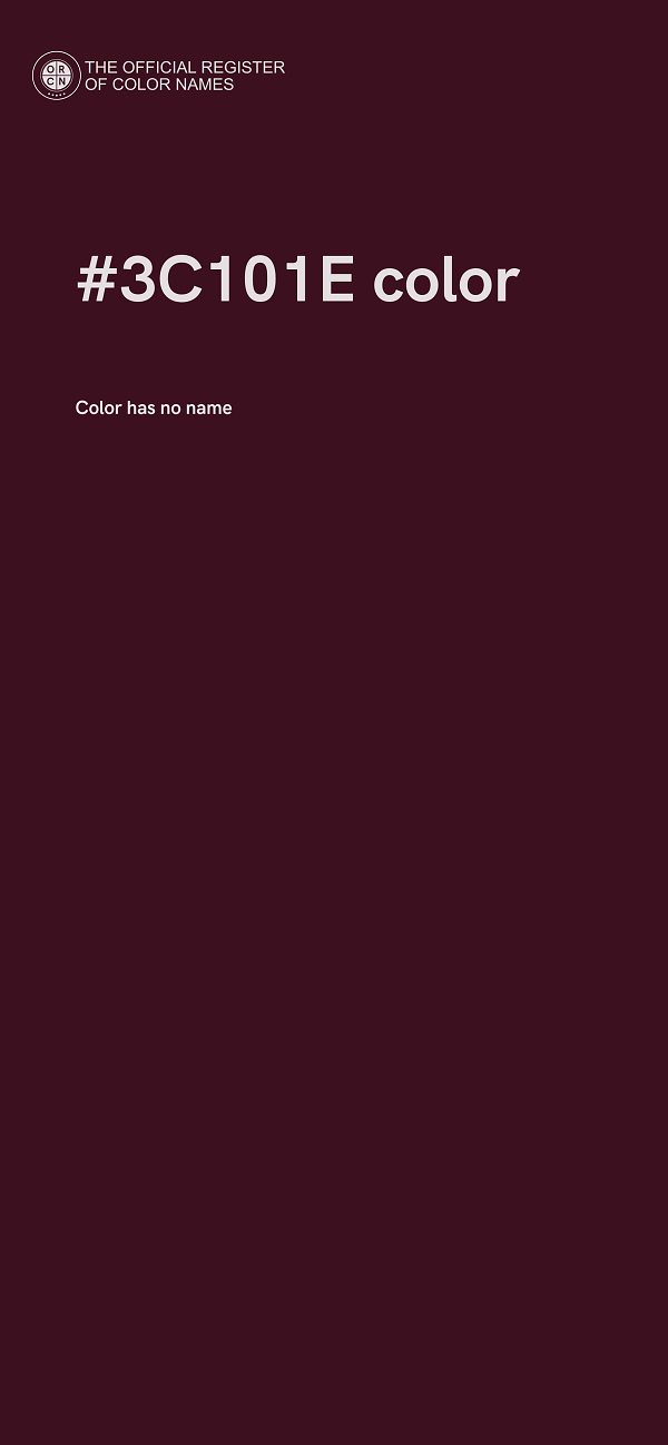 #3C101E color image