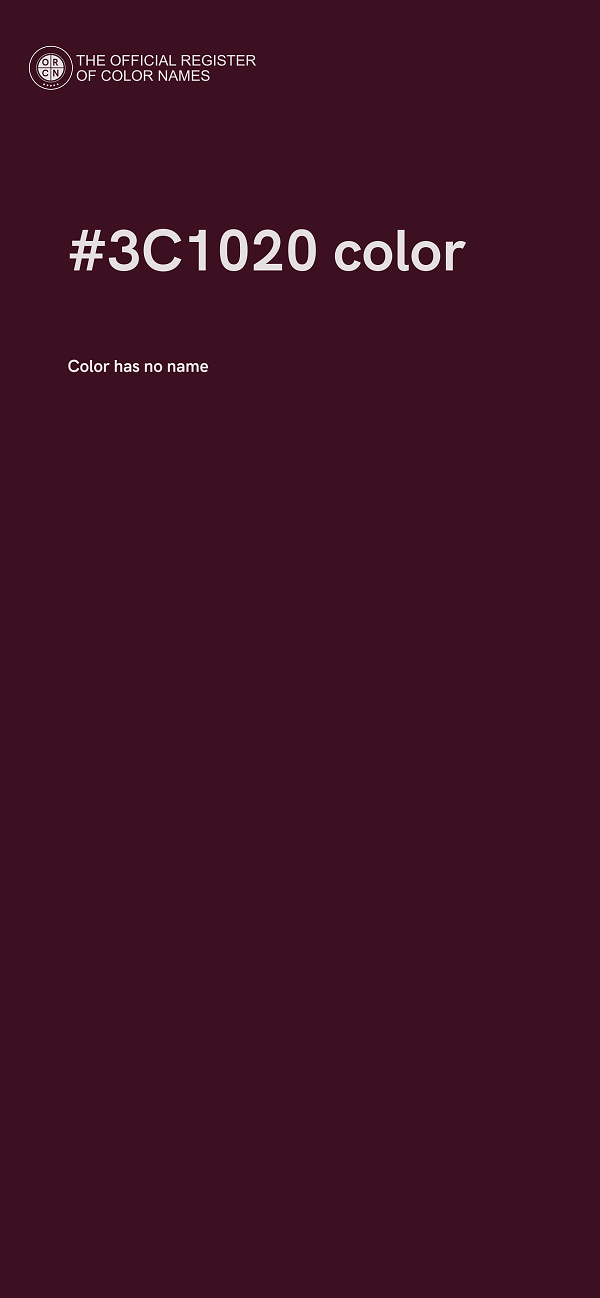 #3C1020 color image
