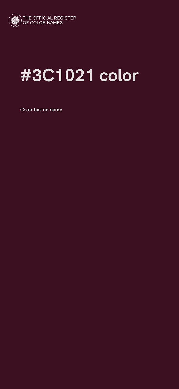 #3C1021 color image