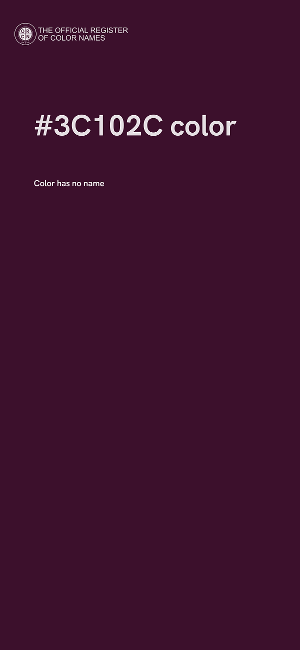 #3C102C color image