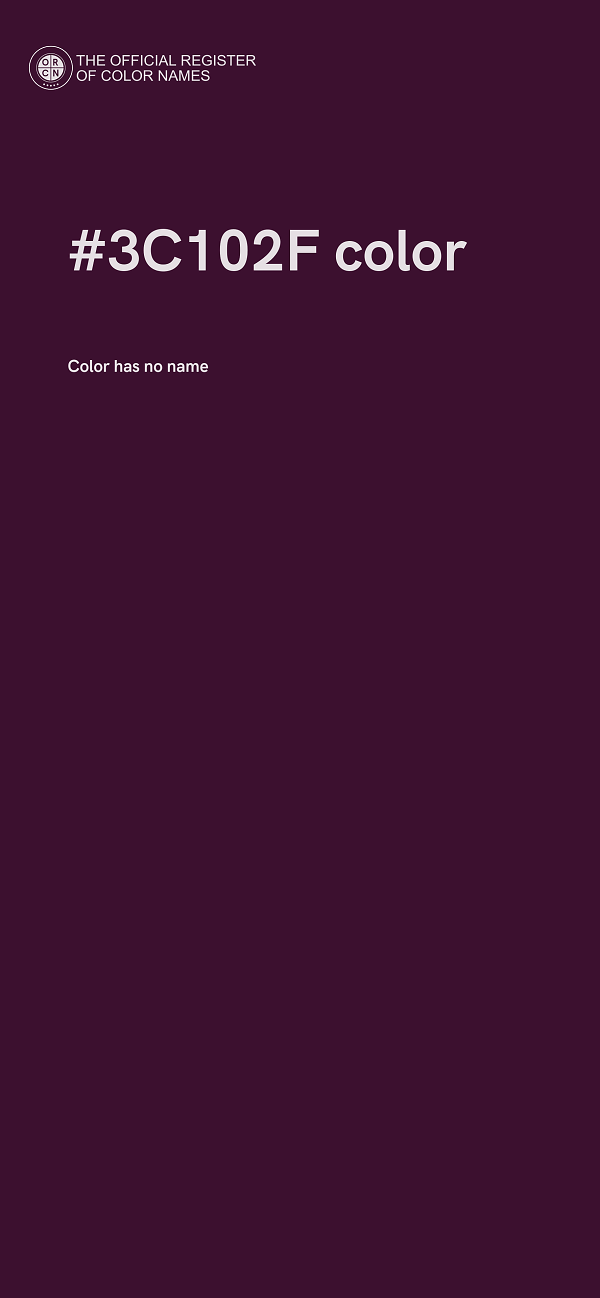 #3C102F color image