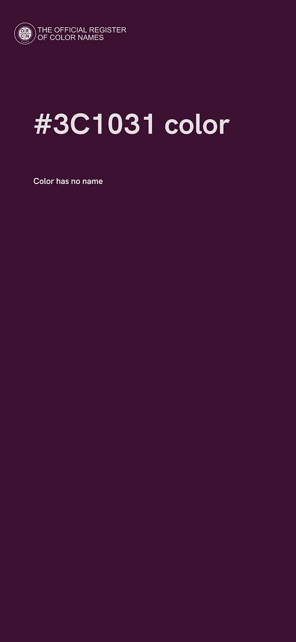 #3C1031 color image