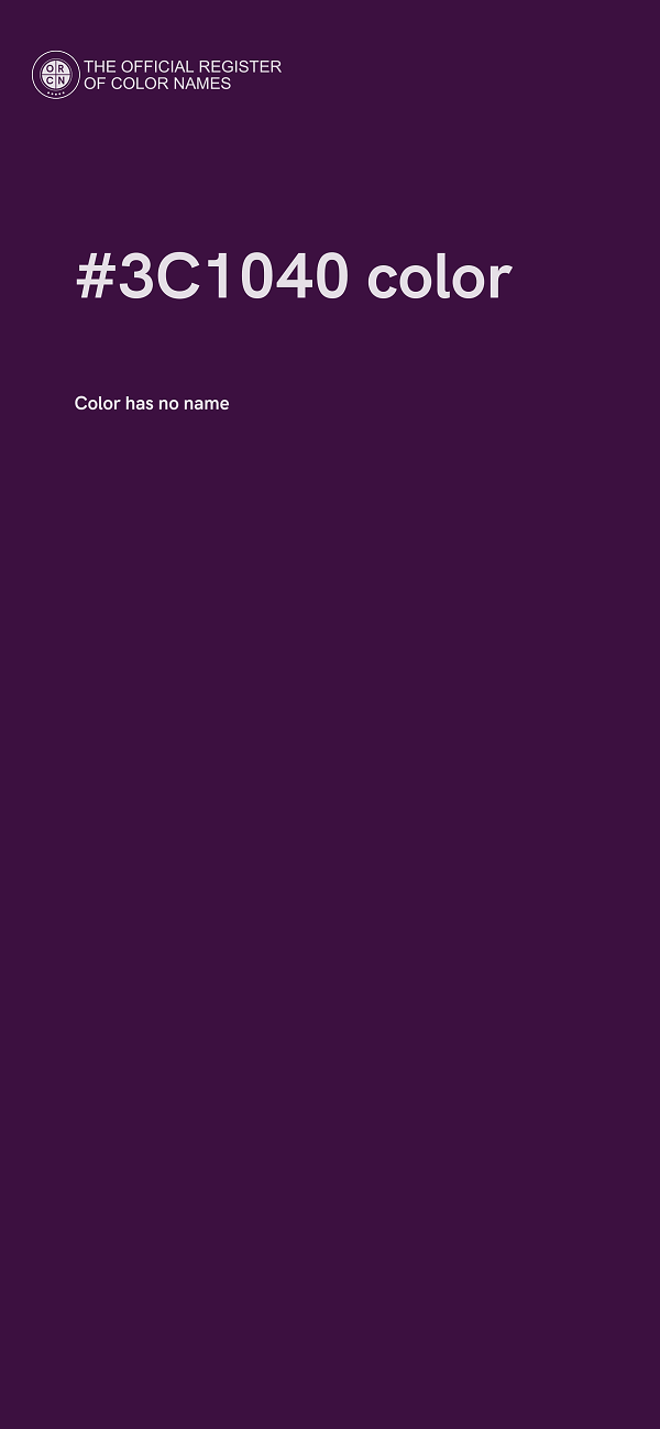 #3C1040 color image