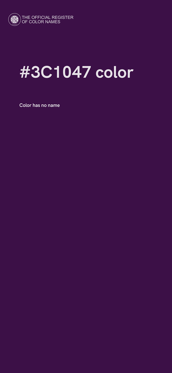 #3C1047 color image