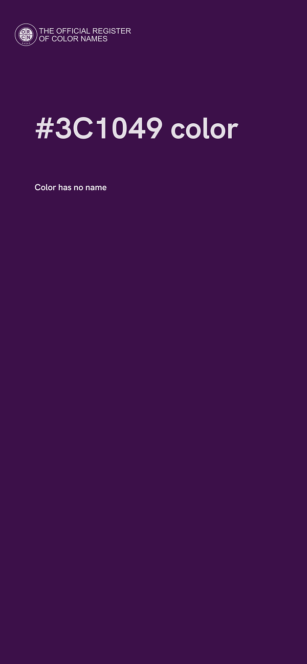 #3C1049 color image