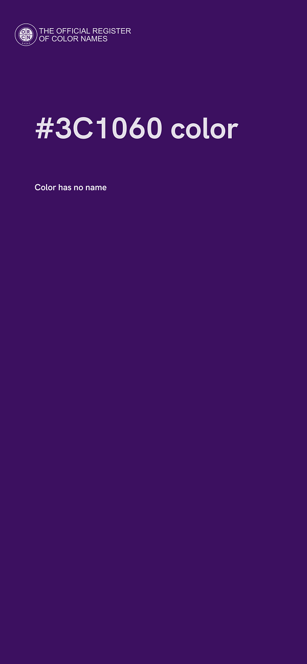 #3C1060 color image