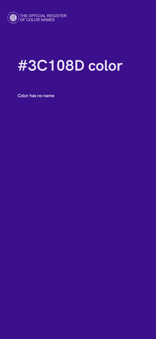 #3C108D color image