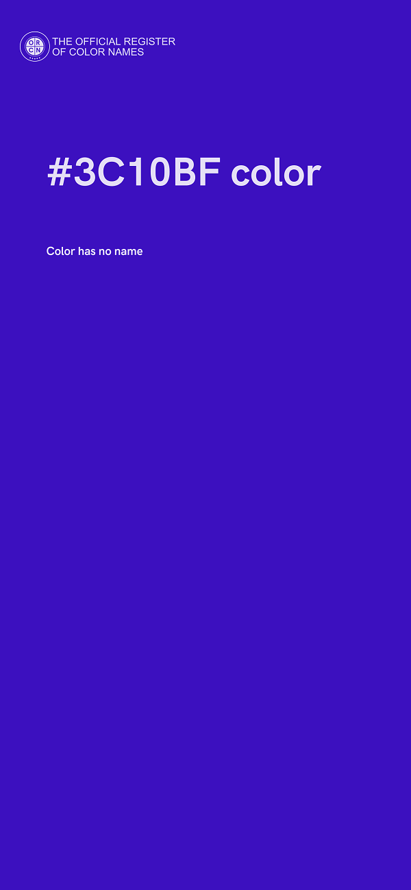 #3C10BF color image